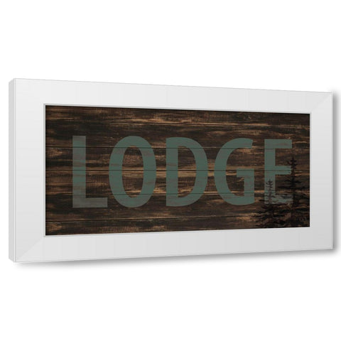 Lake Lodge 2 White Modern Wood Framed Art Print by Allen, Kimberly