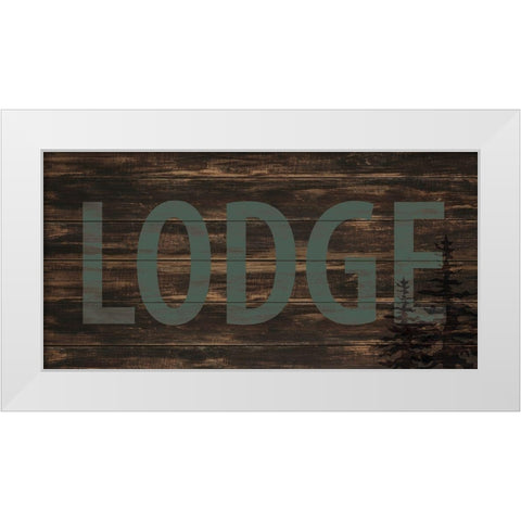 Lake Lodge 2 White Modern Wood Framed Art Print by Allen, Kimberly