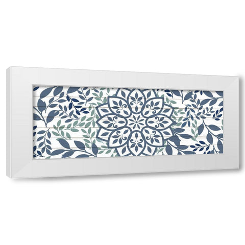 Mandala Leaves 1 White Modern Wood Framed Art Print by Allen, Kimberly