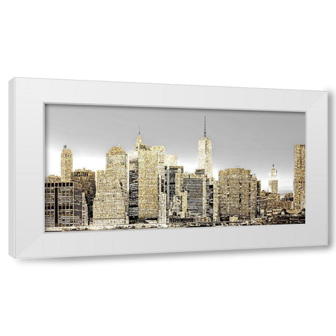 New York 1 White Modern Wood Framed Art Print by Allen, Kimberly