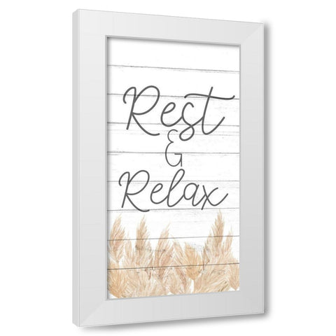 Rest 1 v2 White Modern Wood Framed Art Print by Allen, Kimberly