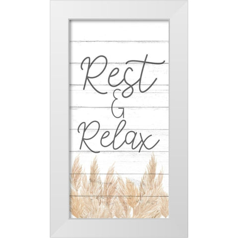 Rest 1 v2 White Modern Wood Framed Art Print by Allen, Kimberly