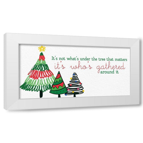 Under the Tree White Modern Wood Framed Art Print by Allen, Kimberly