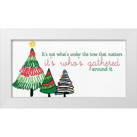 Under the Tree White Modern Wood Framed Art Print by Allen, Kimberly