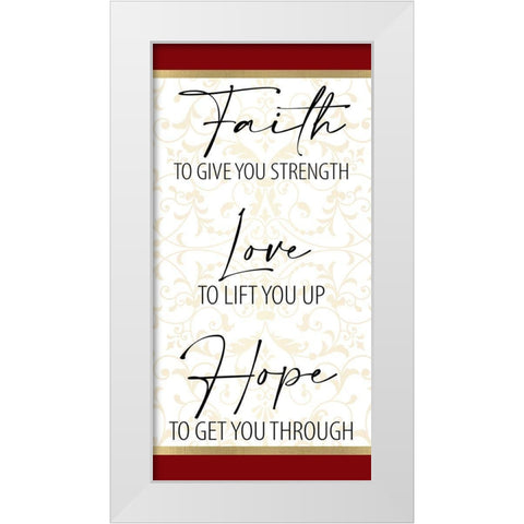 At the Cross 1 White Modern Wood Framed Art Print by Allen, Kimberly