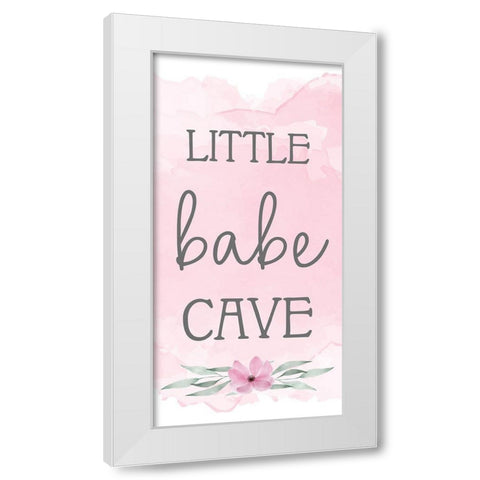 Little Babe Cave 1 White Modern Wood Framed Art Print by Allen, Kimberly