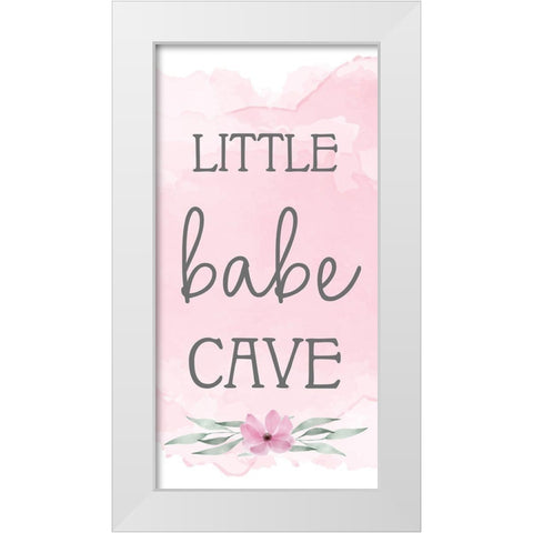 Little Babe Cave 1 White Modern Wood Framed Art Print by Allen, Kimberly