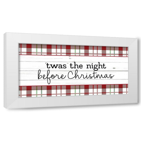 Twas the Night White Modern Wood Framed Art Print by Allen, Kimberly