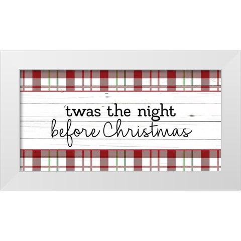 Twas the Night White Modern Wood Framed Art Print by Allen, Kimberly