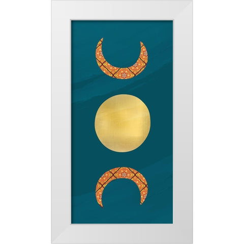 Moon Child 1 White Modern Wood Framed Art Print by Allen, Kimberly