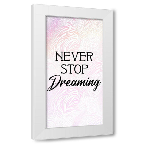 Pink Animals 1 White Modern Wood Framed Art Print by Allen, Kimberly