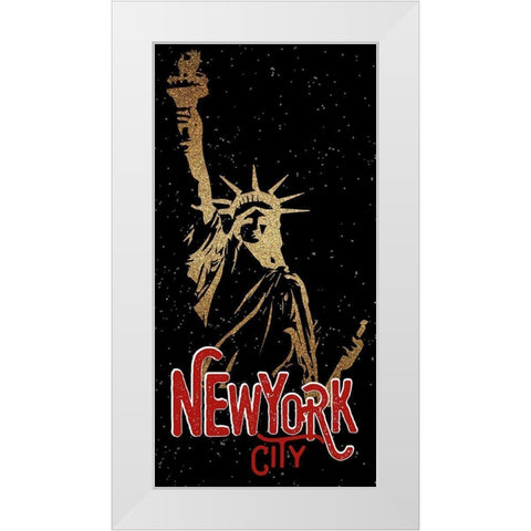 From NY 1 White Modern Wood Framed Art Print by Allen, Kimberly