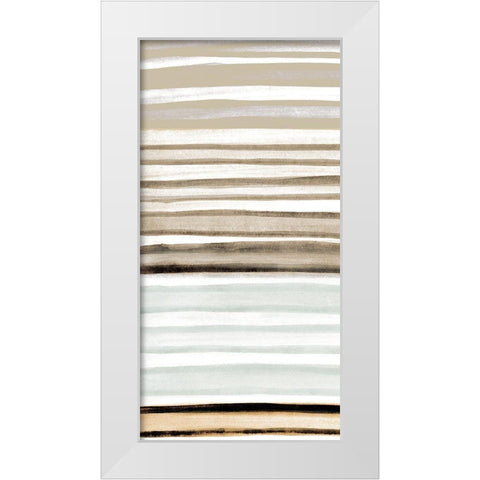 Panel Layered 1 White Modern Wood Framed Art Print by Allen, Kimberly