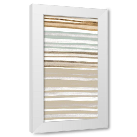 Panel Layered 2 White Modern Wood Framed Art Print by Allen, Kimberly