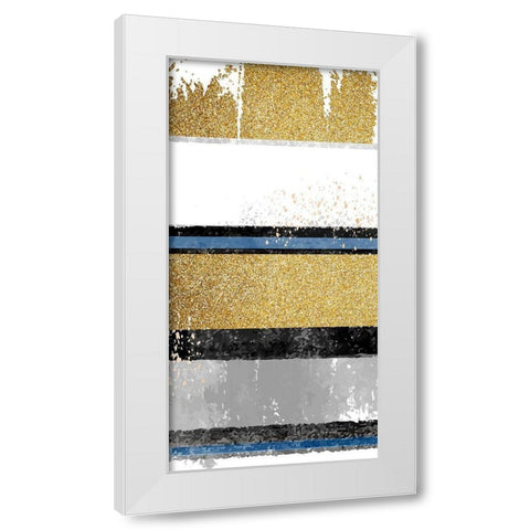 Gorgeous Blue Panel 1 White Modern Wood Framed Art Print by Allen, Kimberly