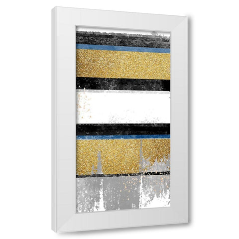 Gorgeous Blue Panel 2 White Modern Wood Framed Art Print by Allen, Kimberly