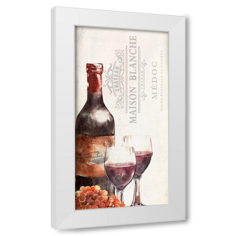Vineyard Panel 1 White Modern Wood Framed Art Print by Allen, Kimberly