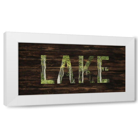 To the Lake White Modern Wood Framed Art Print by Allen, Kimberly