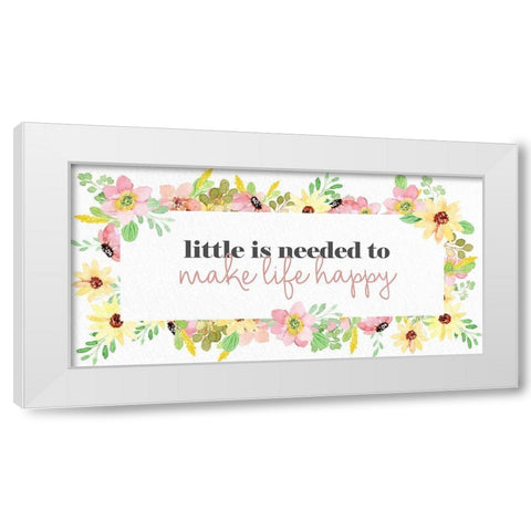 Little White Modern Wood Framed Art Print by Allen, Kimberly