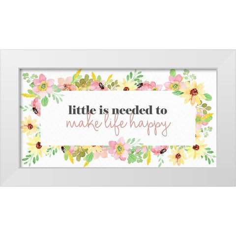 Little White Modern Wood Framed Art Print by Allen, Kimberly