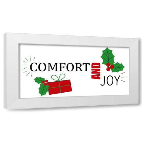 Comfort And Joy White Modern Wood Framed Art Print by Allen, Kimberly