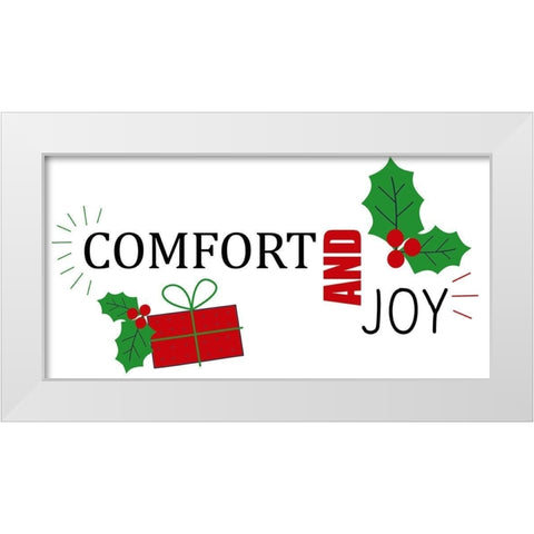 Comfort And Joy White Modern Wood Framed Art Print by Allen, Kimberly