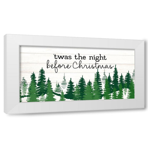 Night Before Christmas White Modern Wood Framed Art Print by Allen, Kimberly