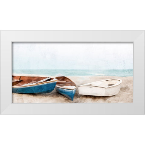 Three Beached White Modern Wood Framed Art Print by Allen, Kimberly