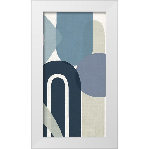Abstract Shape Panel 1 White Modern Wood Framed Art Print by Allen, Kimberly