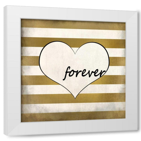 Forever White Modern Wood Framed Art Print by Allen, Kimberly