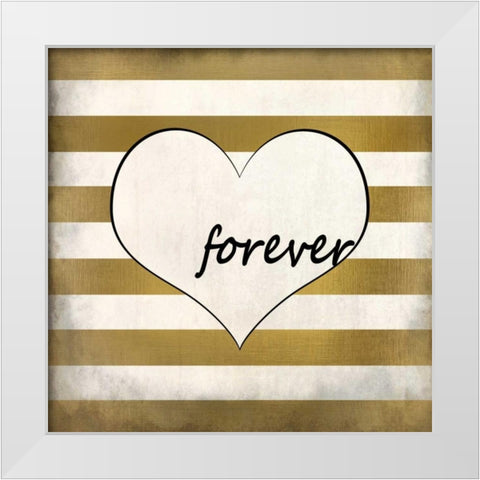 Forever White Modern Wood Framed Art Print by Allen, Kimberly