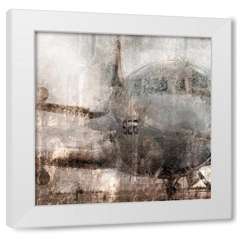 Oxidized Aircraft White Modern Wood Framed Art Print by Allen, Kimberly