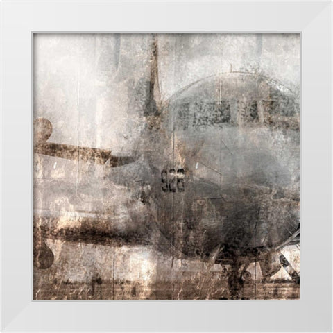 Oxidized Aircraft White Modern Wood Framed Art Print by Allen, Kimberly
