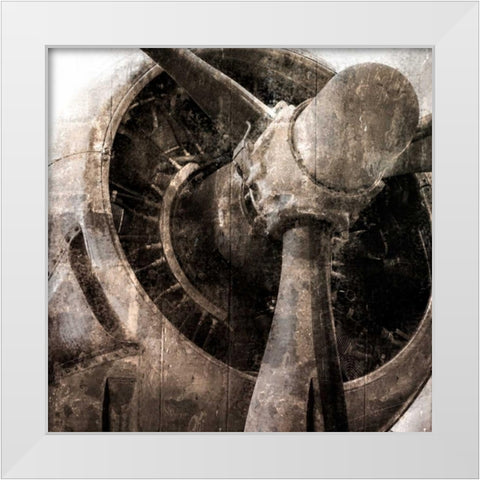 Tarnished Aircraft White Modern Wood Framed Art Print by Allen, Kimberly