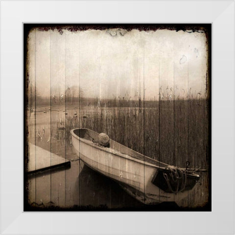 Stranded Morning White Modern Wood Framed Art Print by Allen, Kimberly
