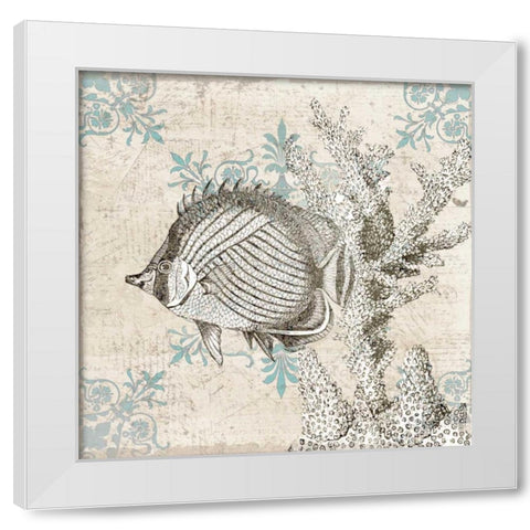 Sea Life A White Modern Wood Framed Art Print by Allen, Kimberly