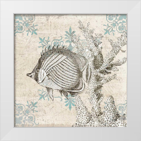 Sea Life A White Modern Wood Framed Art Print by Allen, Kimberly