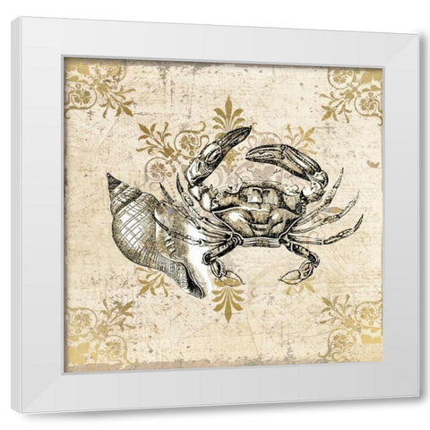 Marine Life 3 White Modern Wood Framed Art Print by Allen, Kimberly