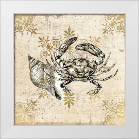 Marine Life 3 White Modern Wood Framed Art Print by Allen, Kimberly