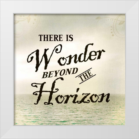 There is Wonder White Modern Wood Framed Art Print by Allen, Kimberly