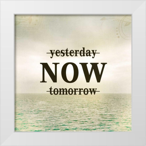 Yesterday White Modern Wood Framed Art Print by Allen, Kimberly