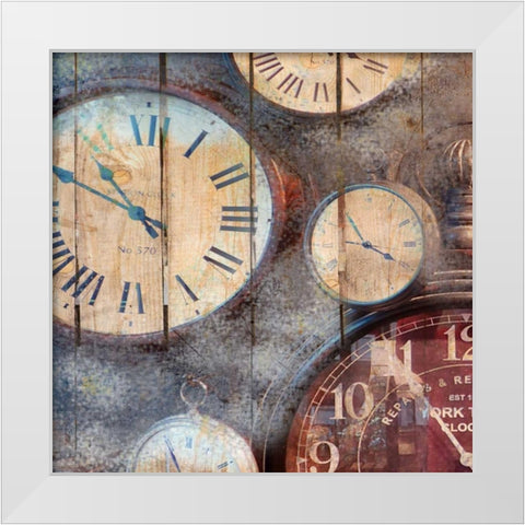 In Time 1 White Modern Wood Framed Art Print by Allen, Kimberly