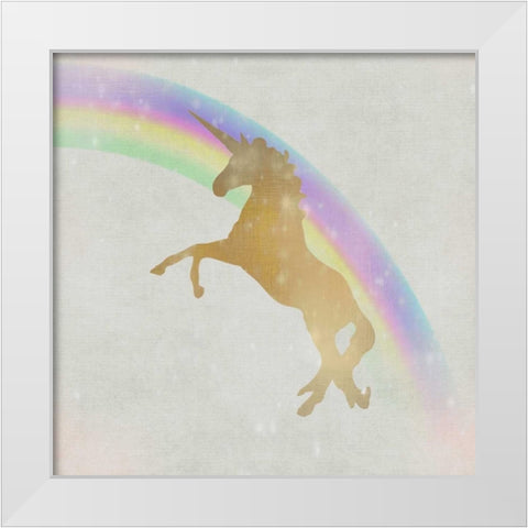 Follow the Rainbow 2 White Modern Wood Framed Art Print by Allen, Kimberly