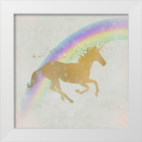 Follow the Rainbow 1 White Modern Wood Framed Art Print by Allen, Kimberly