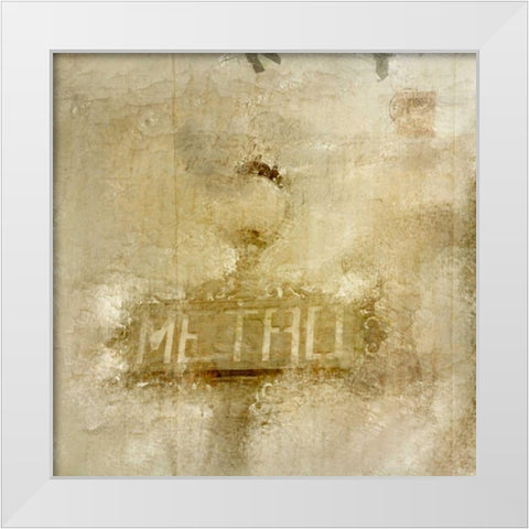 Metro White Modern Wood Framed Art Print by Allen, Kimberly
