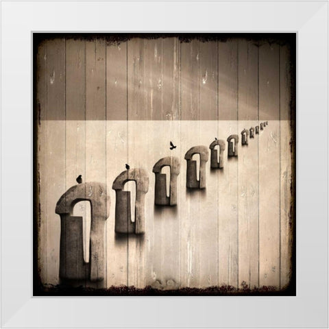 Sea of Fog White Modern Wood Framed Art Print by Allen, Kimberly