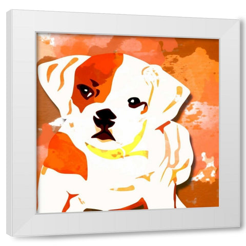 Dog in Color 2 White Modern Wood Framed Art Print by Allen, Kimberly
