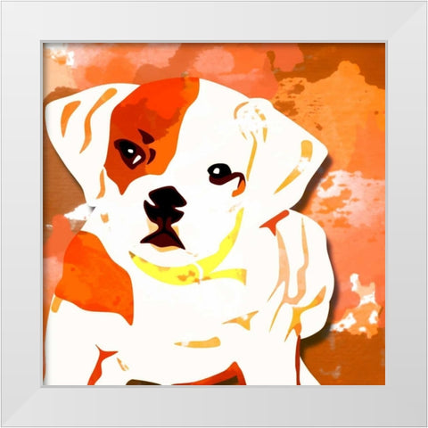 Dog in Color 2 White Modern Wood Framed Art Print by Allen, Kimberly