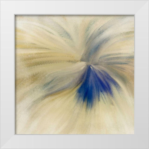 Blue Bloom White Modern Wood Framed Art Print by Allen, Kimberly