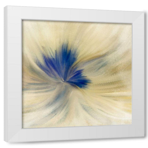 Blue Bloom 2 White Modern Wood Framed Art Print by Allen, Kimberly
